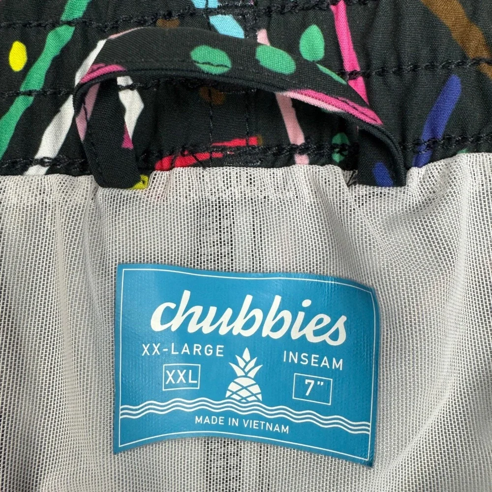 Chubbies Swim Trunks Abstract‎ Loud Print Men XXL 7
